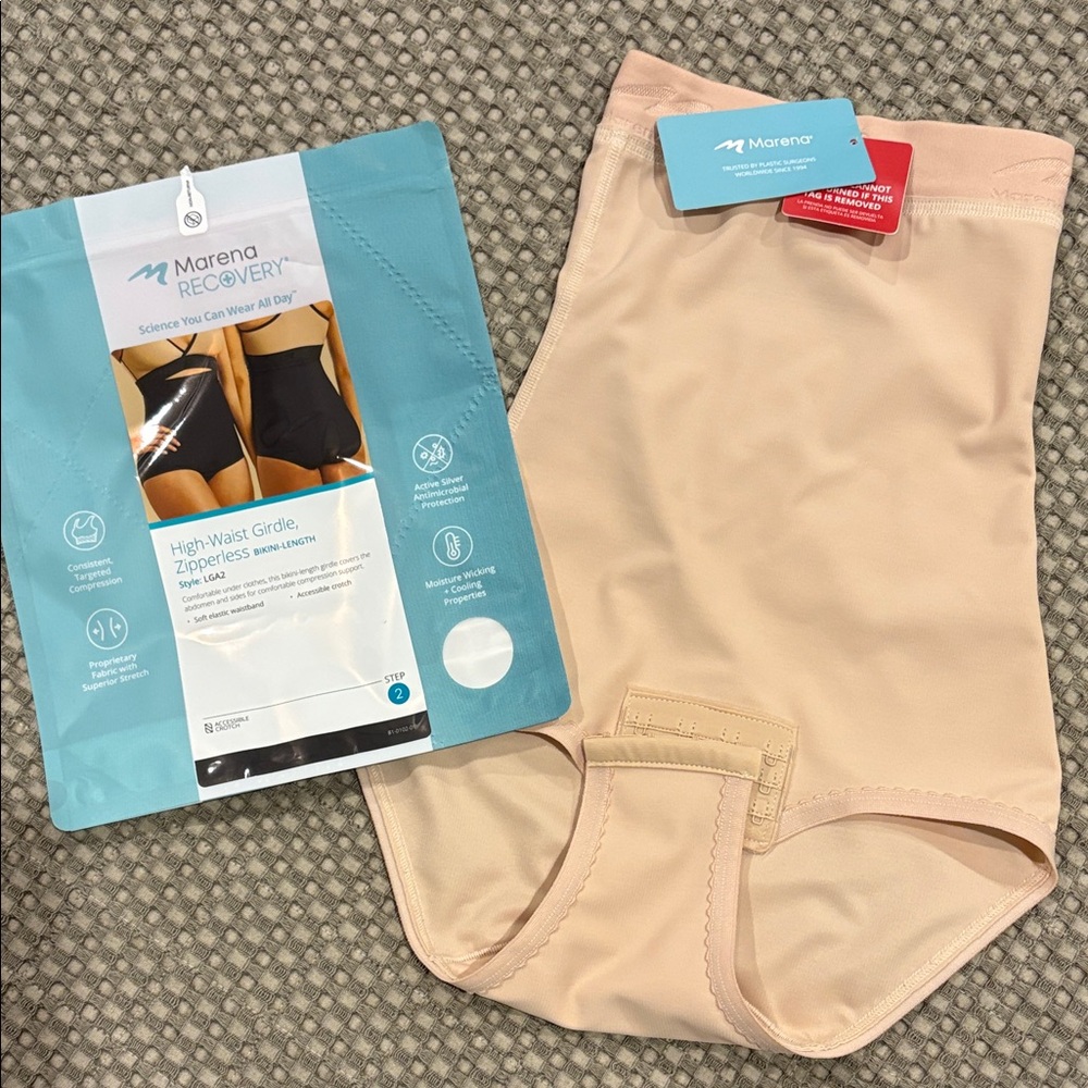 Marena Recovery High-Waist Shapewear Brief - Nude - never worn